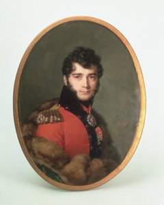 Porträt eines Mannes in roter Uniform
